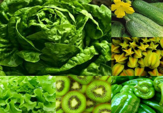 зелені овочі