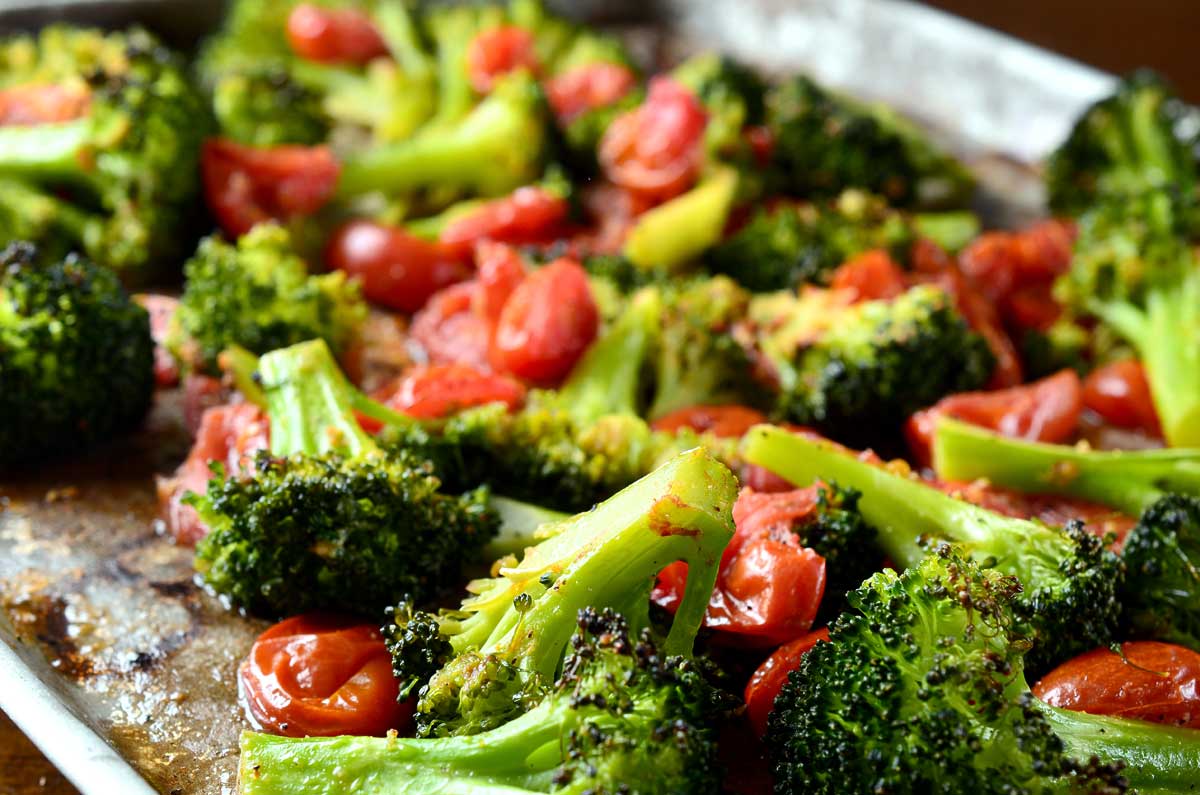 Tomatoes and broccoli